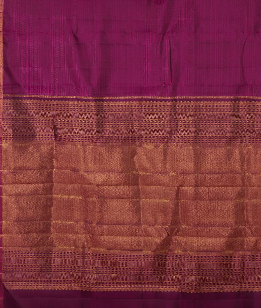 Purple Handwoven Kanjivaram Silk Saree T3610694