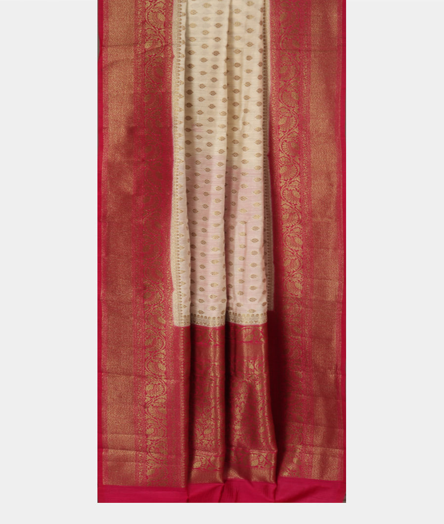 off-White Banaras Tussar Saree T3668362