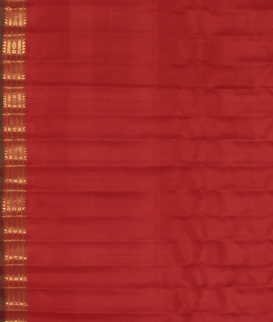 Green Gadwal Silk Saree T3570063