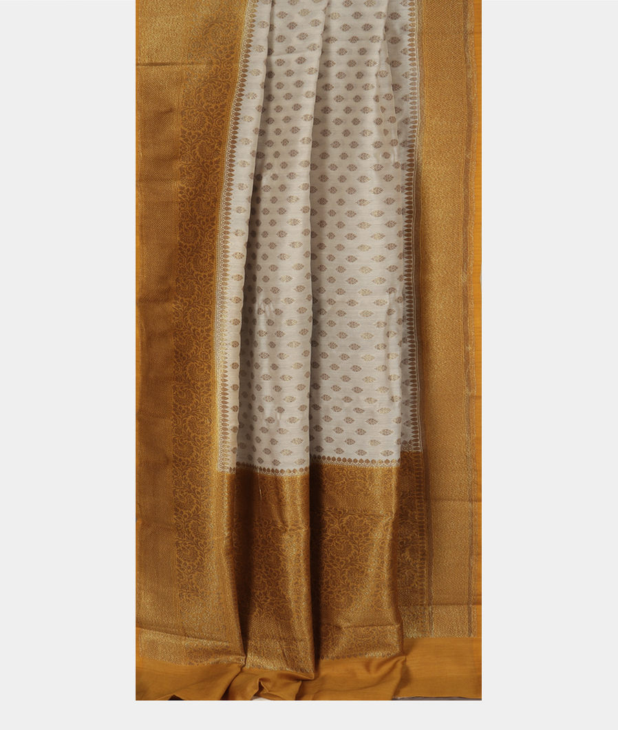 Off-White Banaras Tussar Saree T3667782