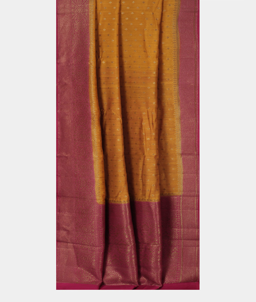 Yellow Banaras Tussar Saree T3668152