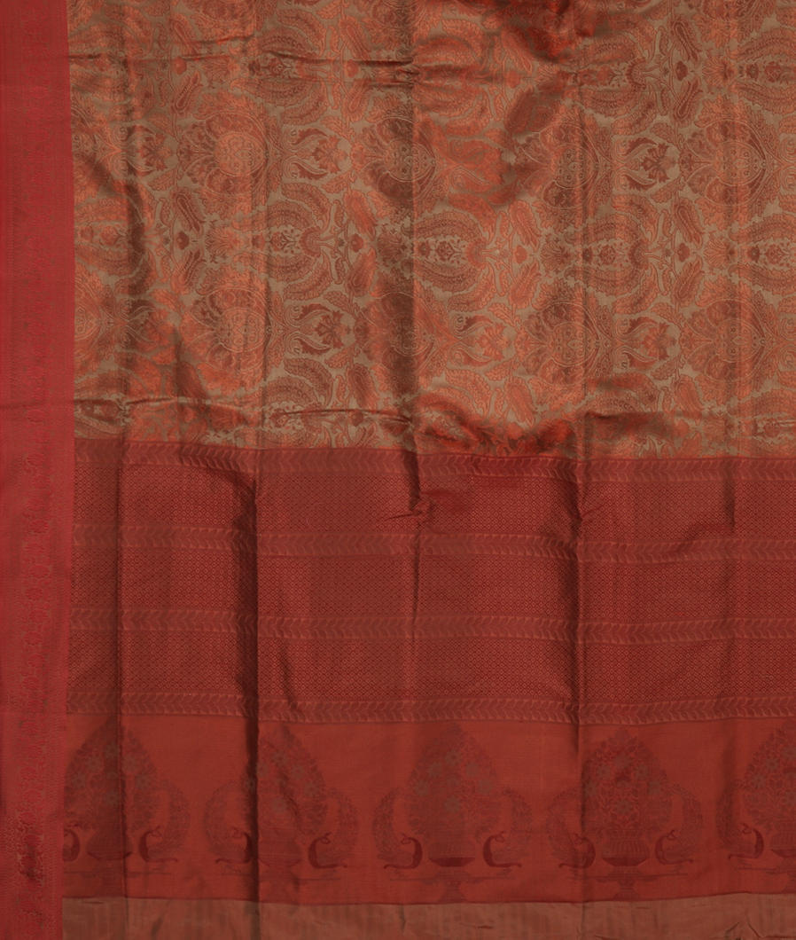 Grey Soft Silk Saree T3635014