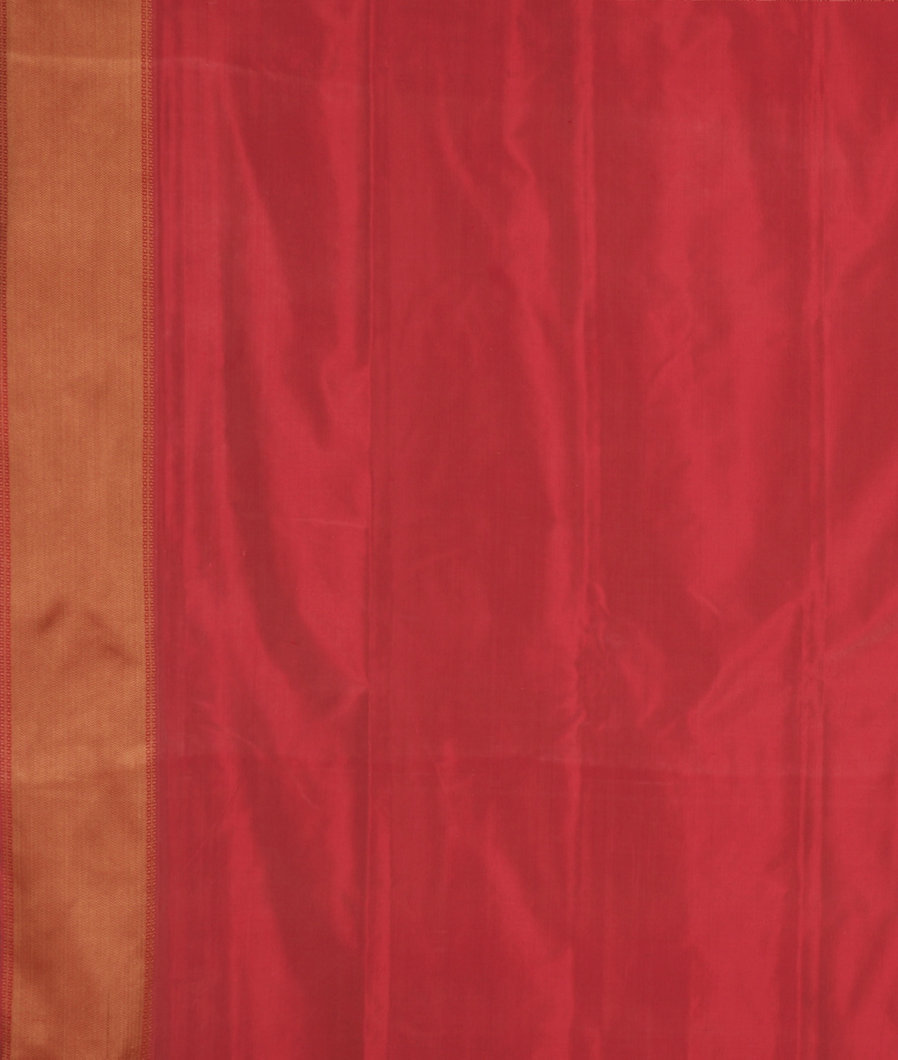 Orangish Pink Soft Silk Saree T3634753