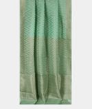 Green Banaras Organza Saree T3823092