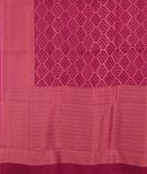 Magenta Banaras Organza Saree T3672084