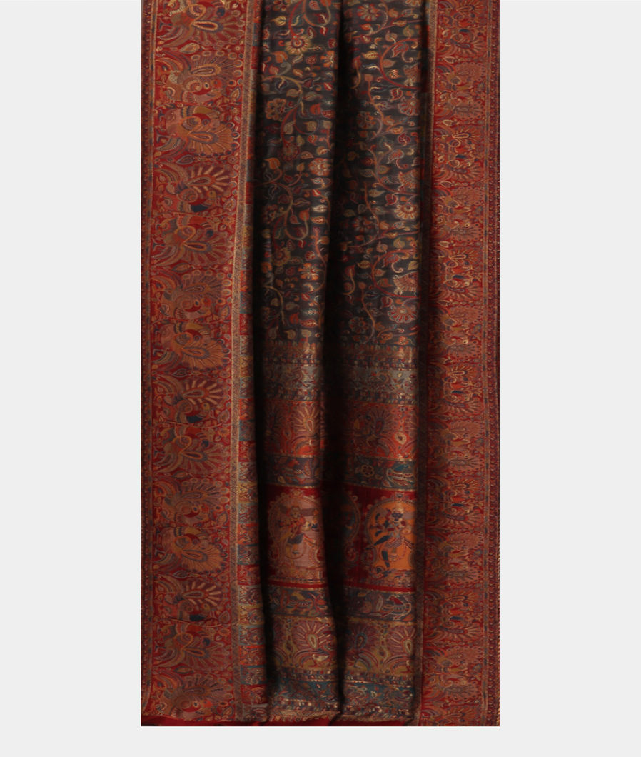 Grey Cashmere Kani Silk Saree T3442382