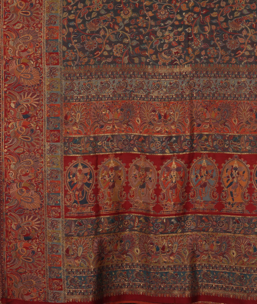 Grey Cashmere Kani Silk Saree T3442384