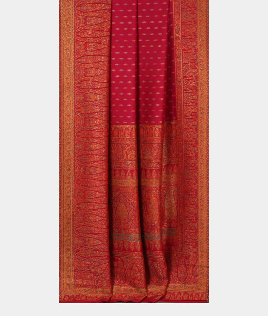 Magenta Cashmere Kani Silk Saree T3073202