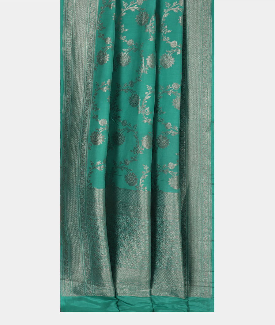 Green Banaras Silk Saree T3493892