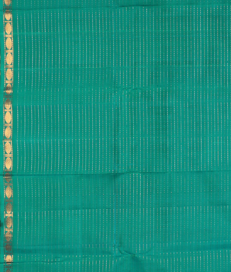 Blue Handwoven Kanjivaram Silk Saree T3669993