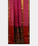 Purple Silk Cotton Saree T3397162