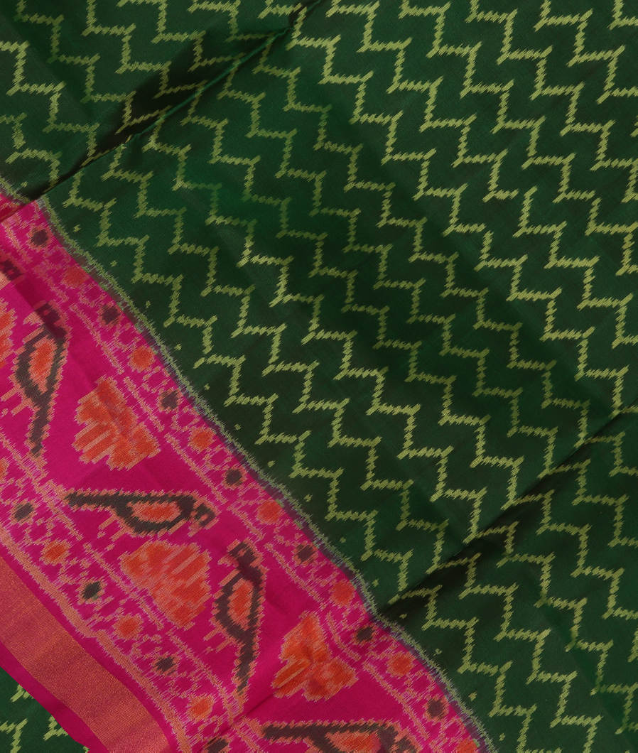 Green Patola Silk Saree T367363-image