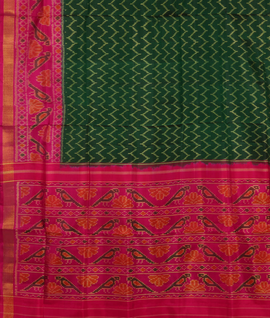 Green Patola Silk Saree T3673634