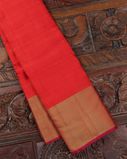 Red Handwoven Kanjivaram Silk Saree T3679431