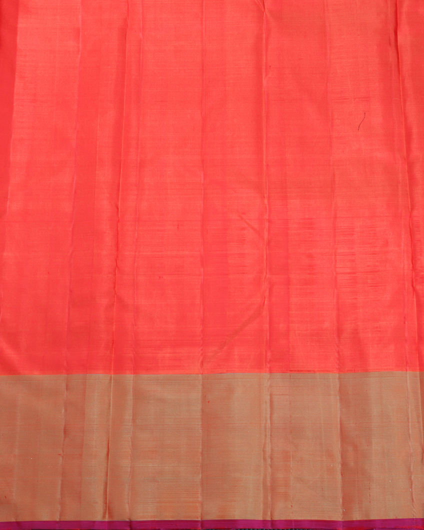 Red Handwoven Kanjivaram Silk Saree T3679433