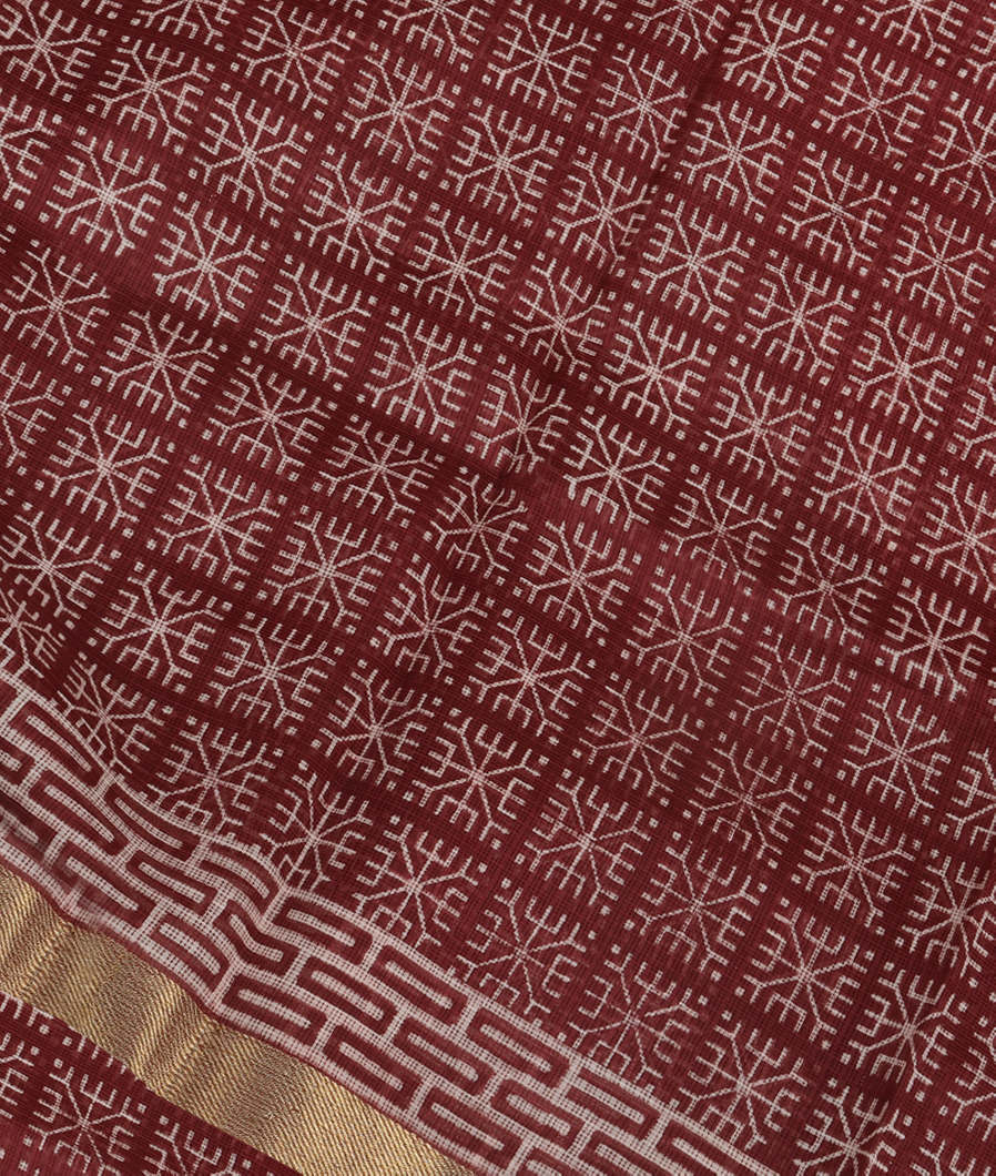 Brown Kota Cotton Saree T360402-image