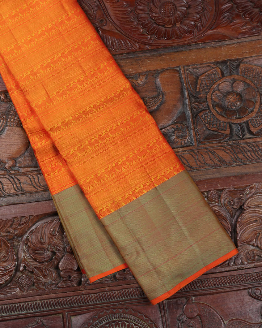 Yellow Handwoven Kanjivaram Silk Saree T367919-image