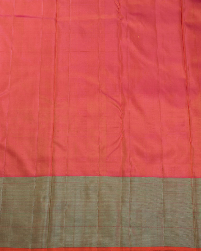 Yellow Handwoven Kanjivaram Silk Saree T3679193