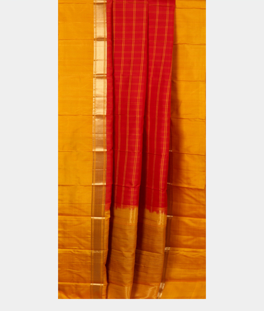 Red Soft Silk Saree T2764392