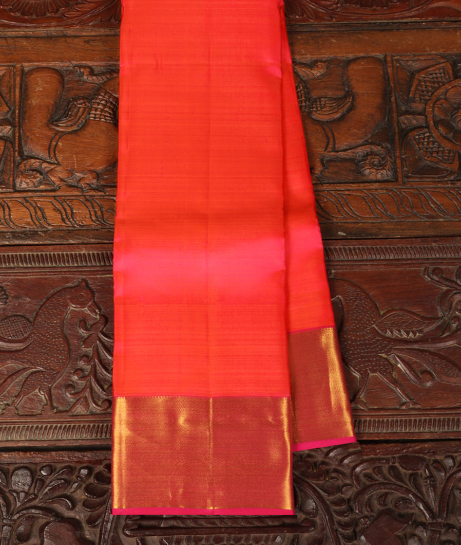 Pinkish Orange Soft Silk Saree T355466-image