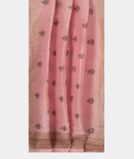 Pink Linen Embroidery Saree T3569752