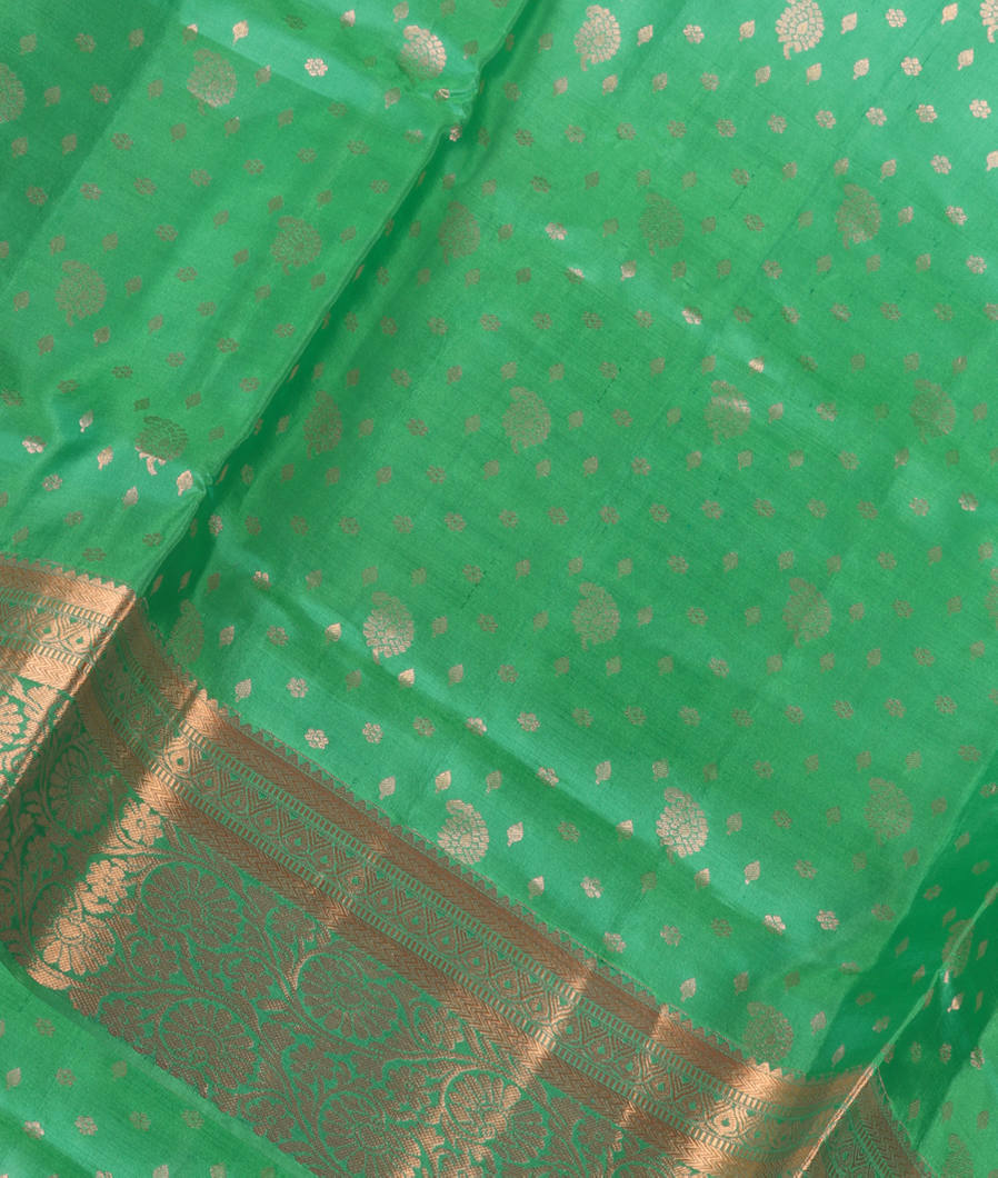 Green Soft Silk Saree T336197-image
