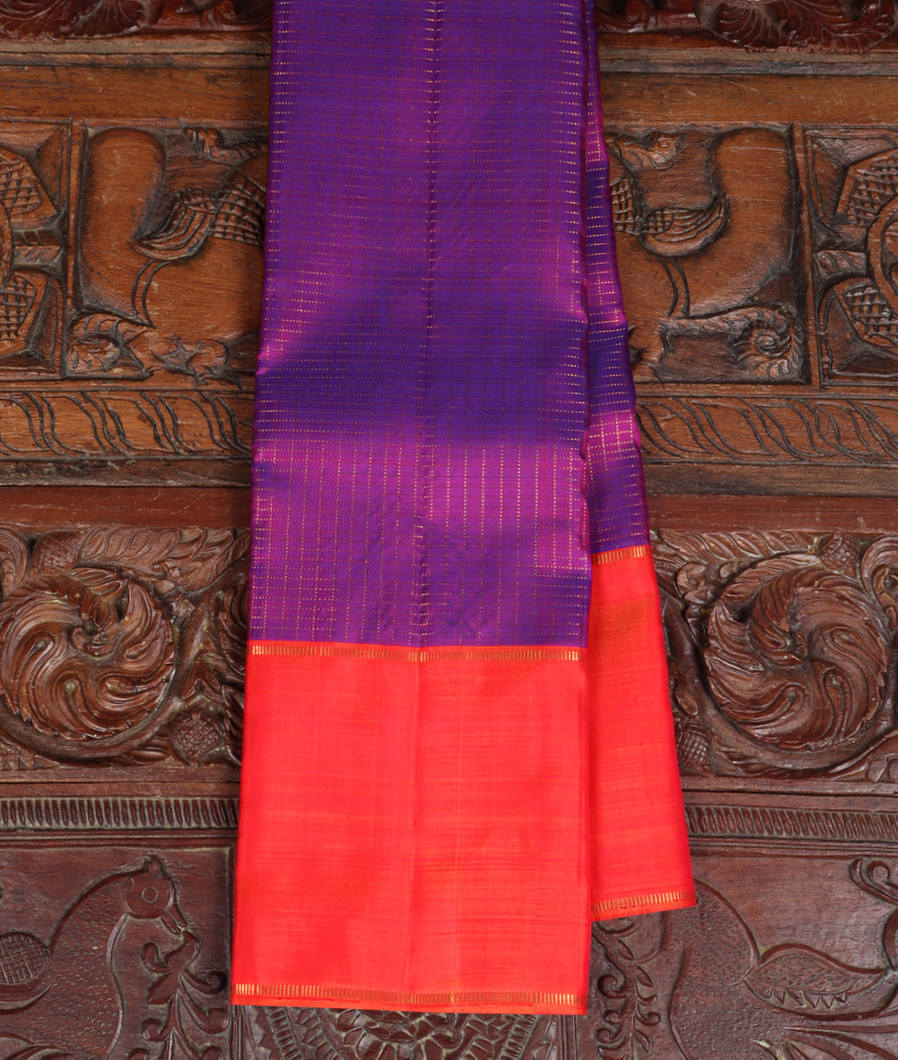 Purple Handwoven Kanjivaram Silk Saree T350862-image