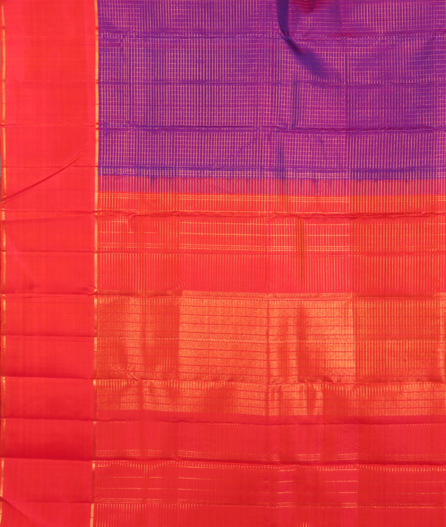 Purple Handwoven Kanjivaram Silk Saree T3508624