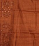 Beige Tussar Embroidery Saree T3668583