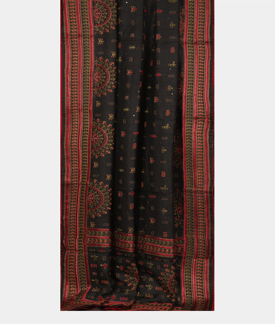 black-tussar-embroidery-saree-t366853-t366853-b