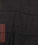 Black Tussar Embroidery Saree T3668533
