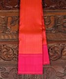 Pinkish Orange Handwoven Kanjivaram Silk Saree T3670981