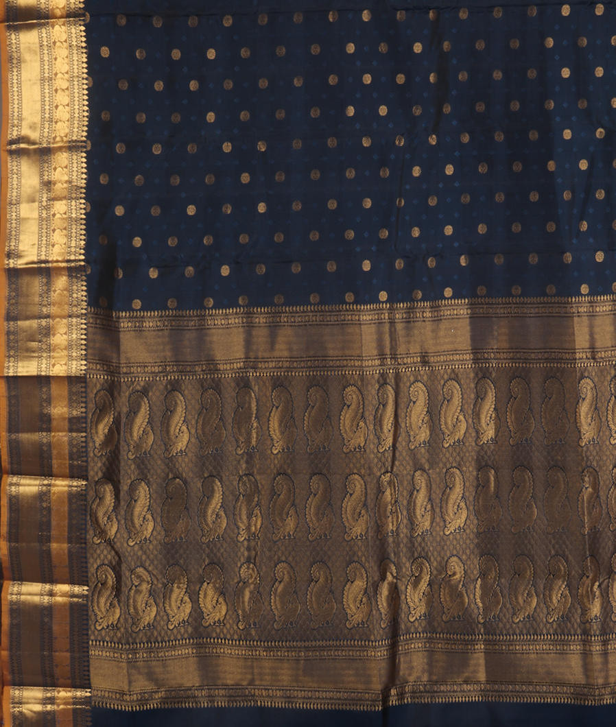 Blue Soft Silk Saree T3585864