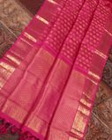 Magenta Handwoven Kanjivaram Silk Dupatta T363855-image