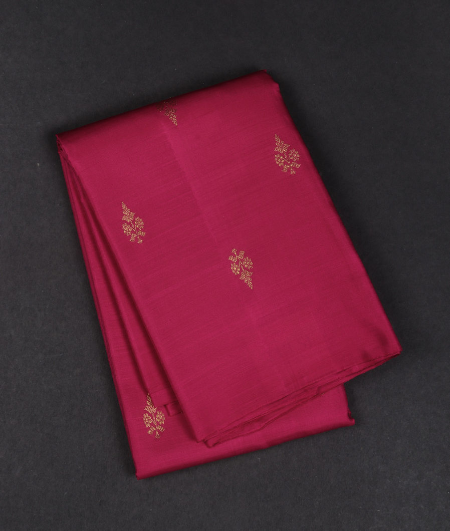 Magenta Handwoven Kanjivaram Silk Dupatta T3606662