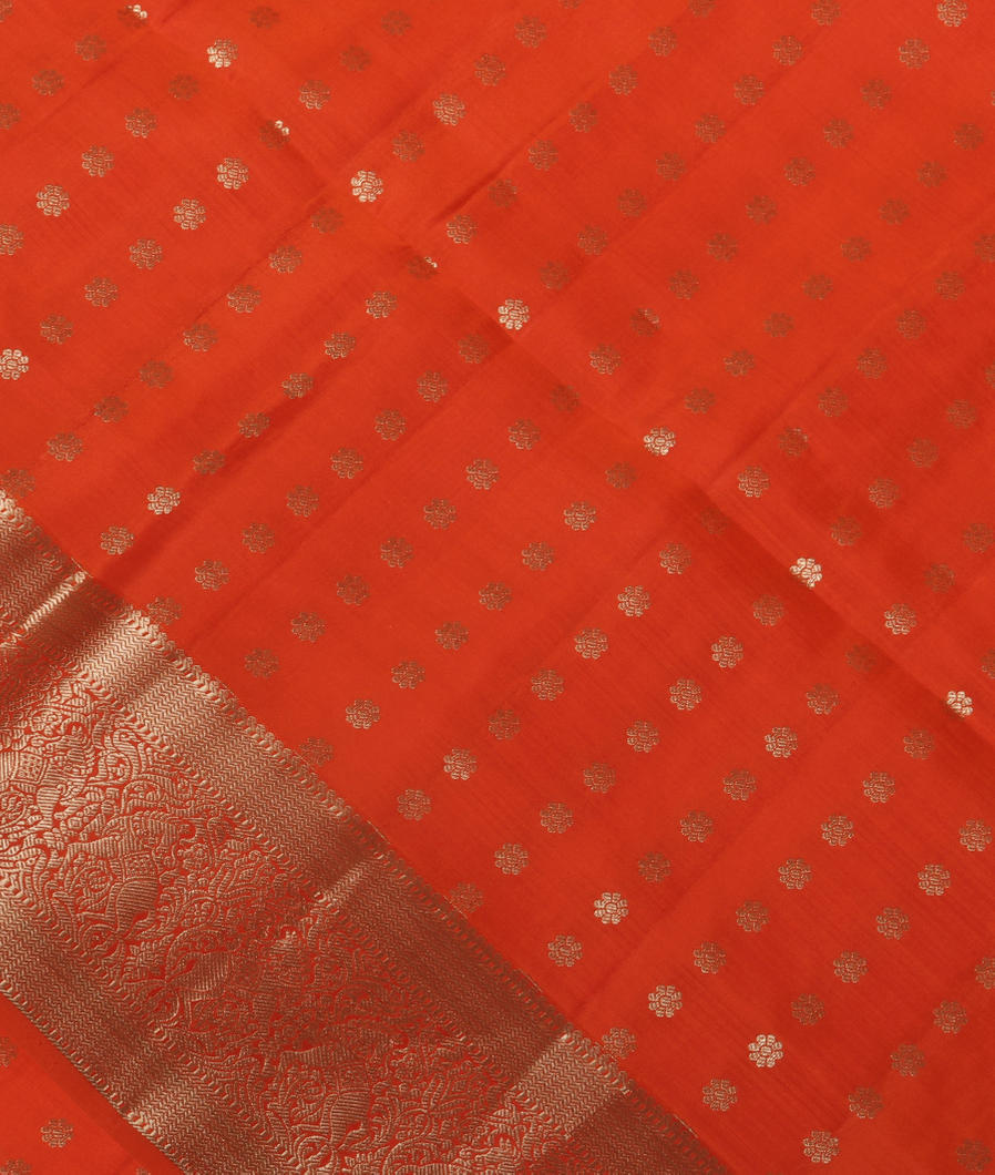 Orange Soft Silk Saree T362375-image