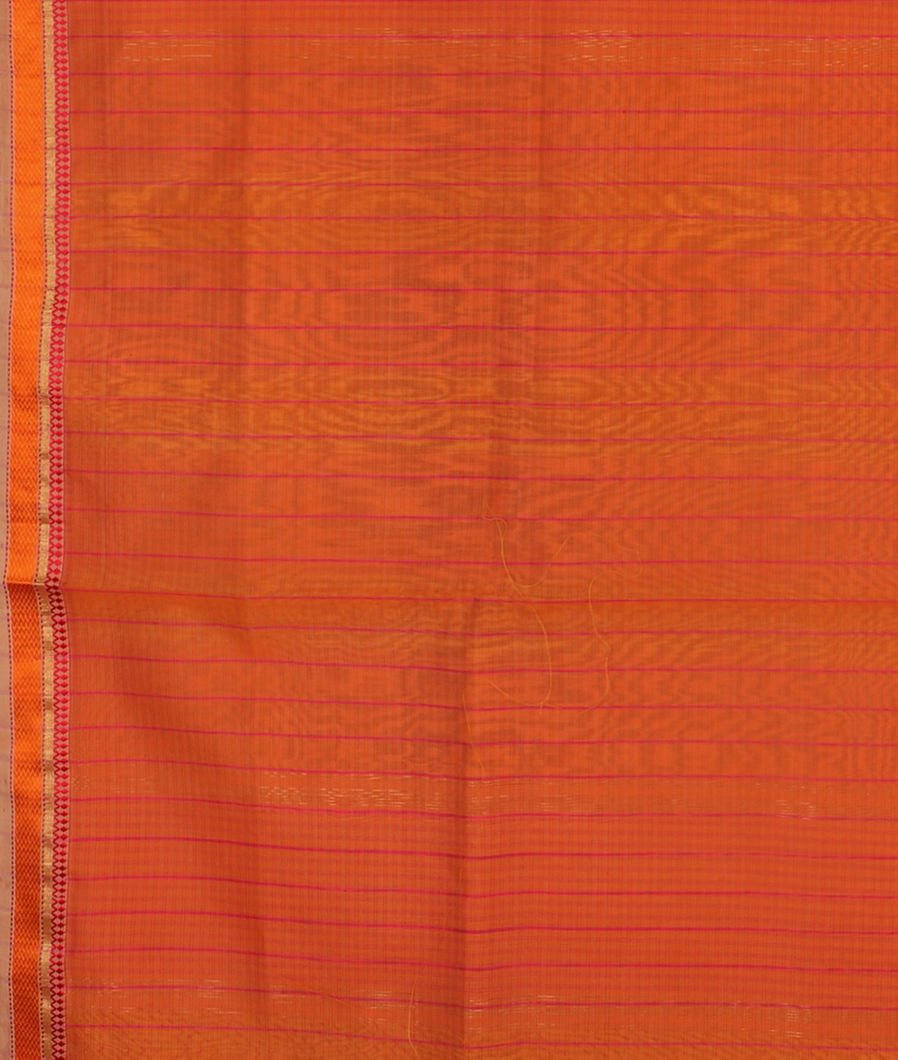 Yellow Maheshwari Printed Cotton Saree T3492853