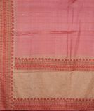 Pink Tussar Embroidery Saree T3668524