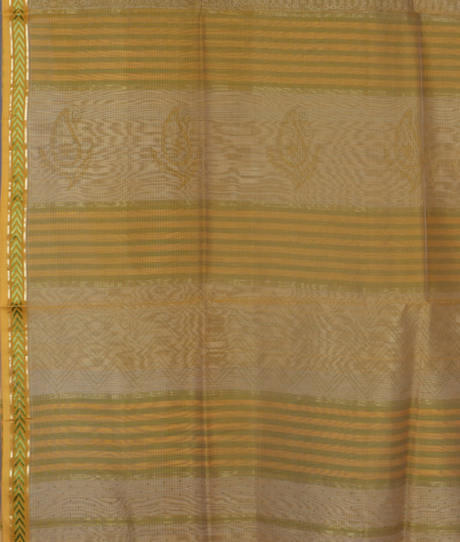 Light Grey Maheshwari Printed Cotton Saree T3642663