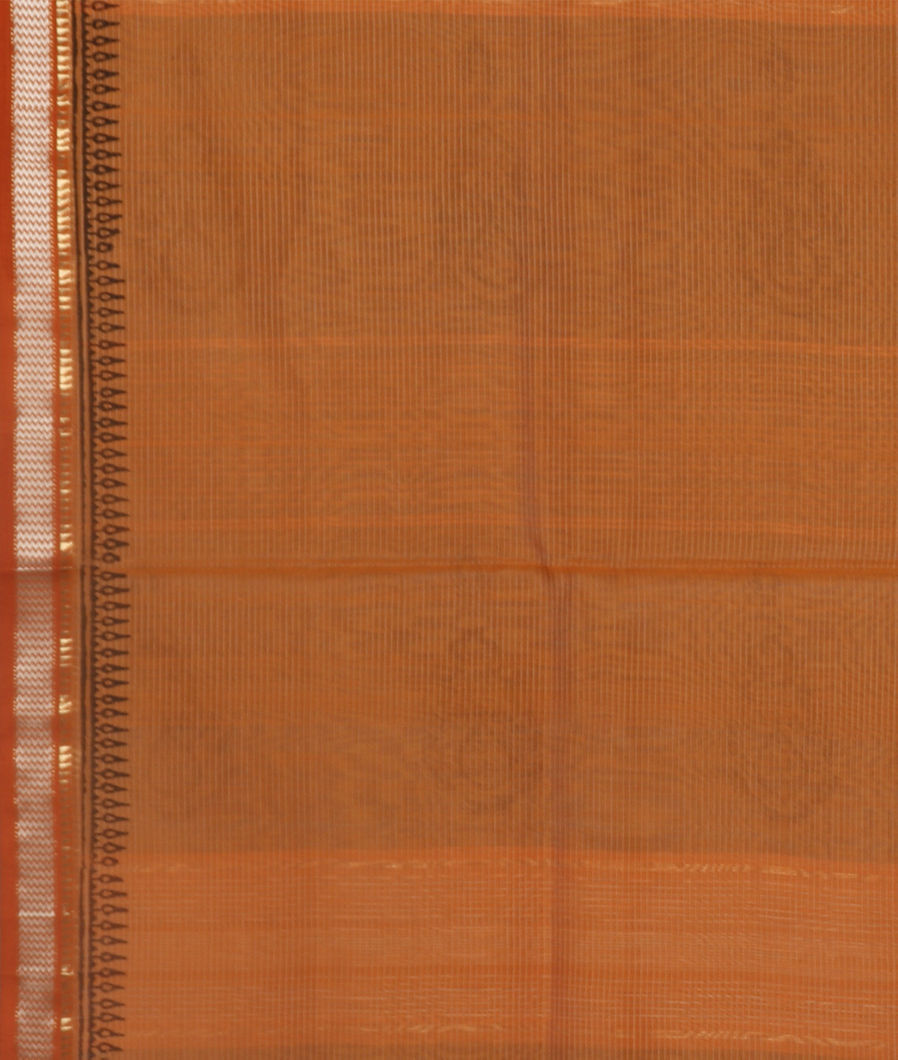 Brown Maheshwari Printed Cotton Saree T3642783