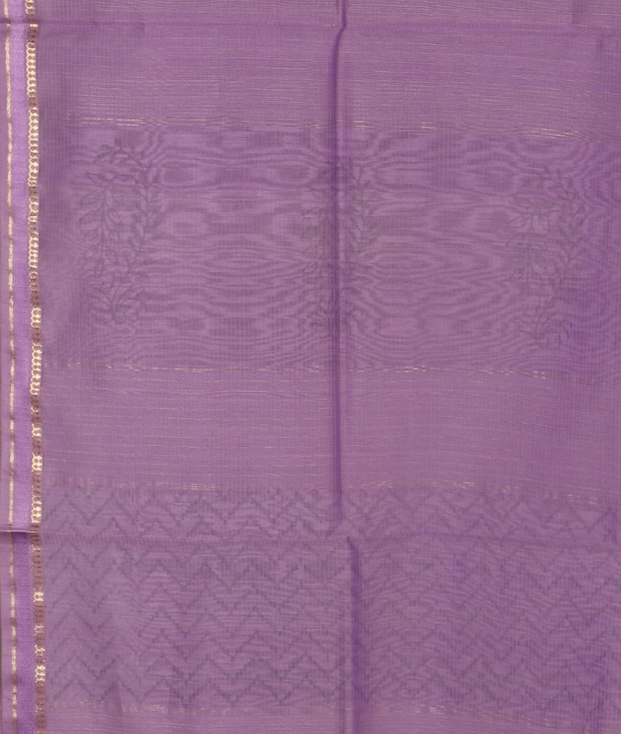 Lavender Maheshwari Printed Cotton Saree T3642713