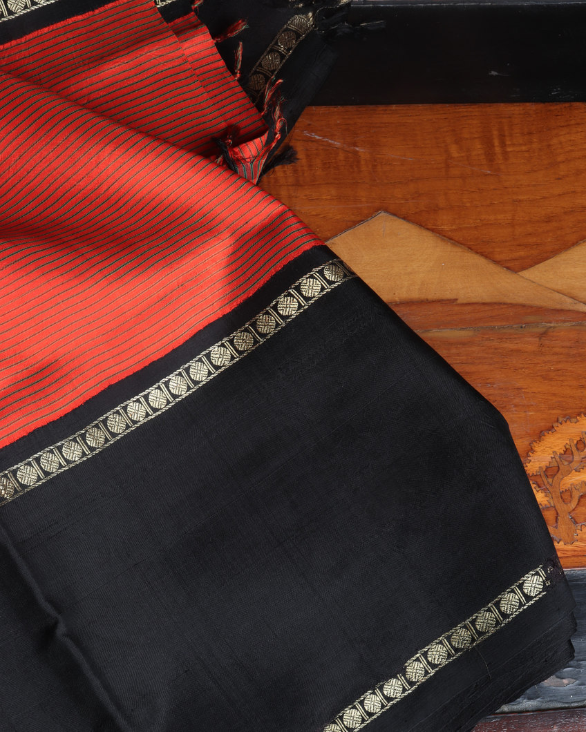 Burnt Orange Kanjivaram Silk Saree T4520663