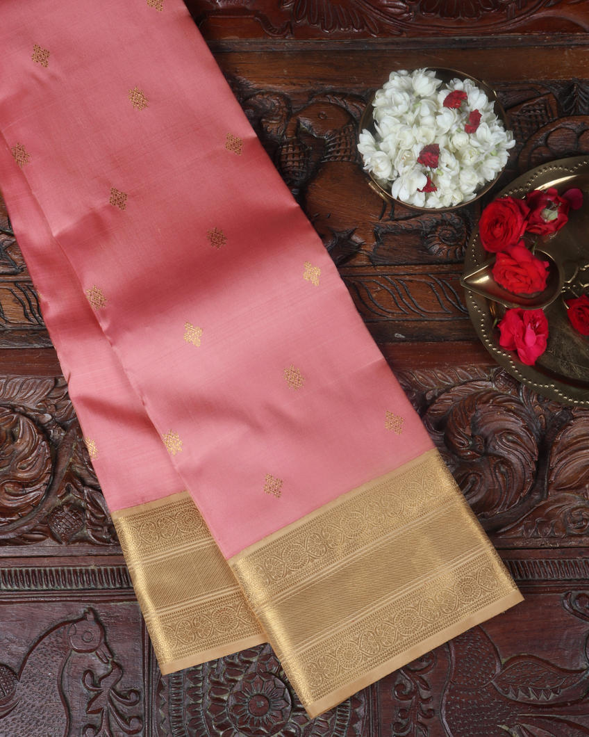 Pink Handwoven Kanjivaram Silk Saree T367974-image