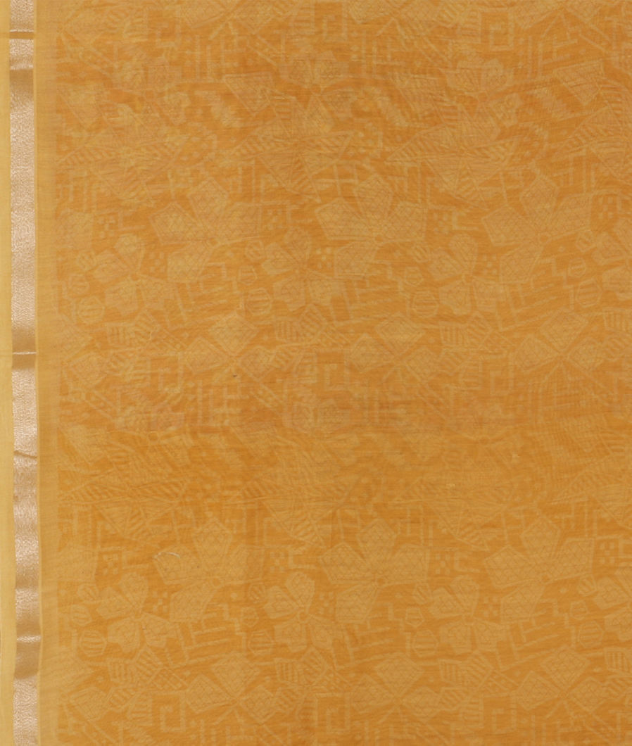 Peach Soft Printed Cotton Saree T3455643