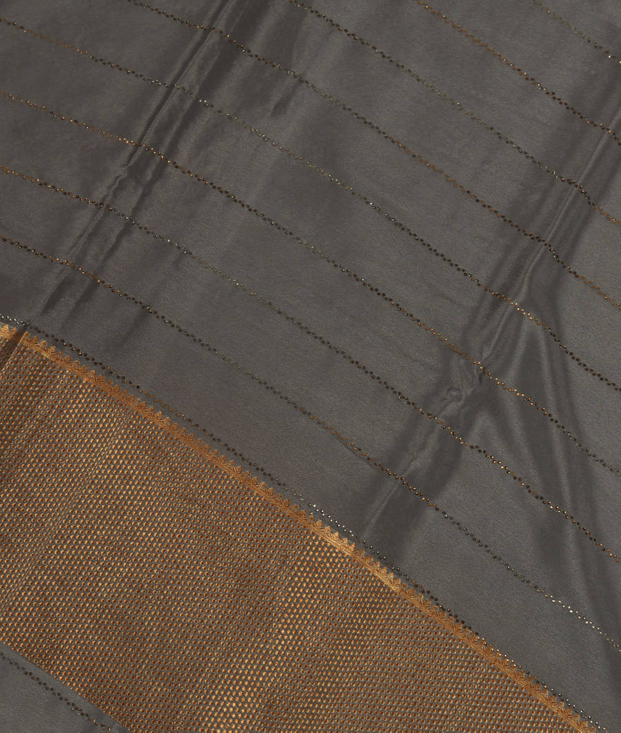 Grey Mysore Silk Saree T363205-image