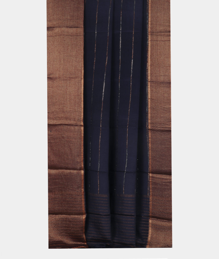 Midnight Blue Mysore Silk Saree T3522772