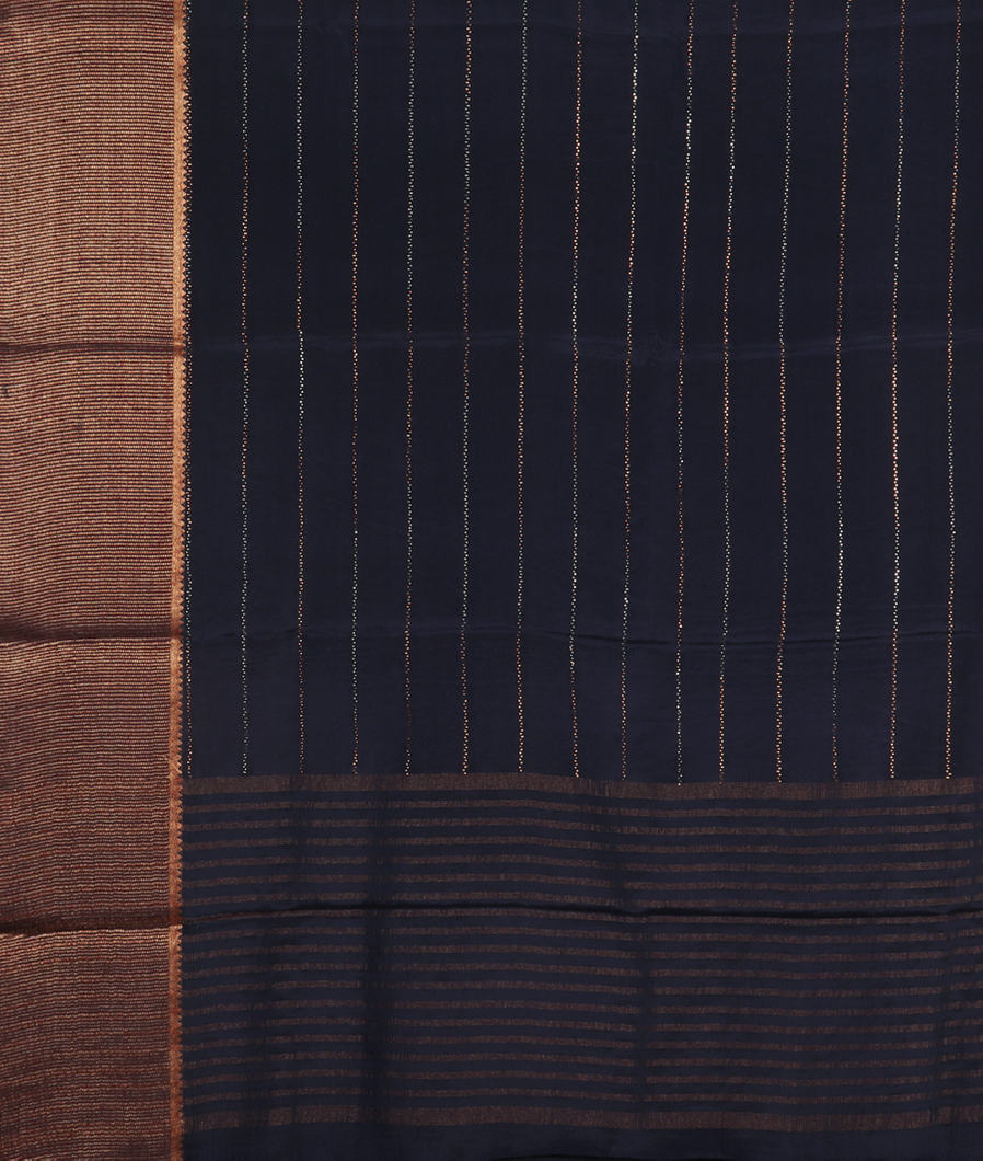 Midnight Blue Mysore Silk Saree T3522774