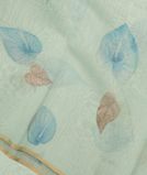 Blue Soft Printed Cotton Saree T3465101