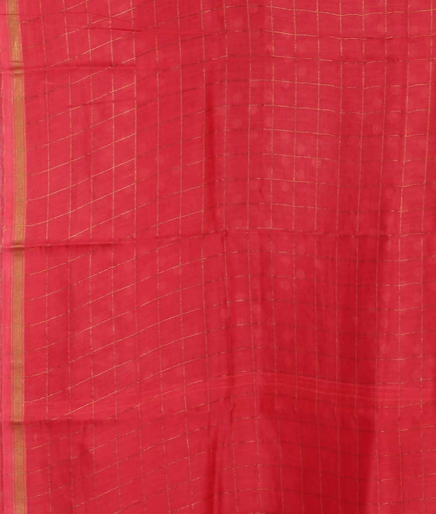 Pink Soft Printed Cotton Saree T3540643