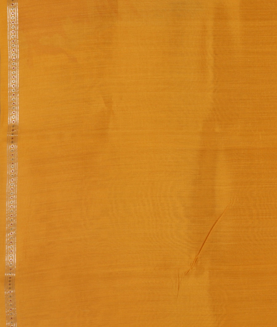 Yellow Kora Organza Printed Saree T3125913